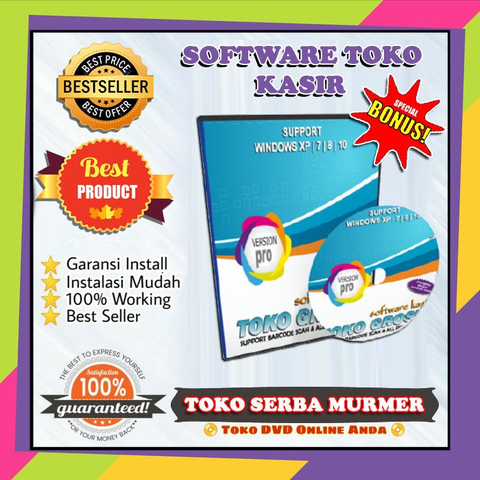 paket alat kasir toko grosir pinter barcode scanner software minimarket swalayan