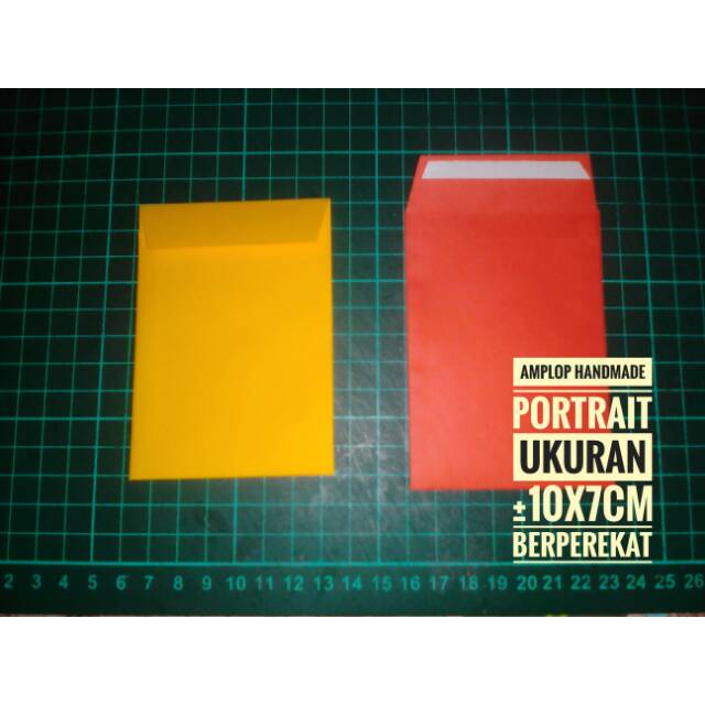

Amplop handmade custom kecil warna portrait