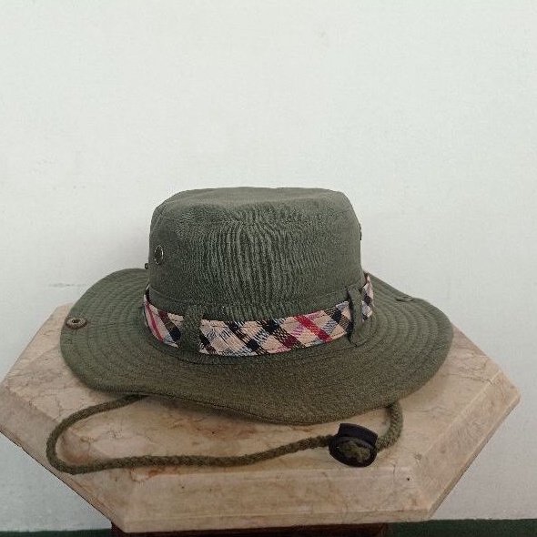 Tppi Rimba Olive Green Army Jungle Hat