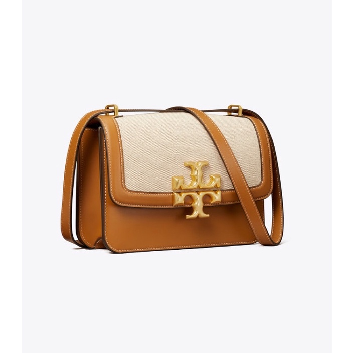 TORY BURCH ELEANOR CANVAS CONVERTIBLE SHOULDER BAG