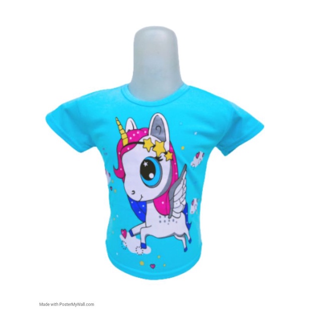 kaos anak perempuan unicron cute//USIA 1-10 TAHUN