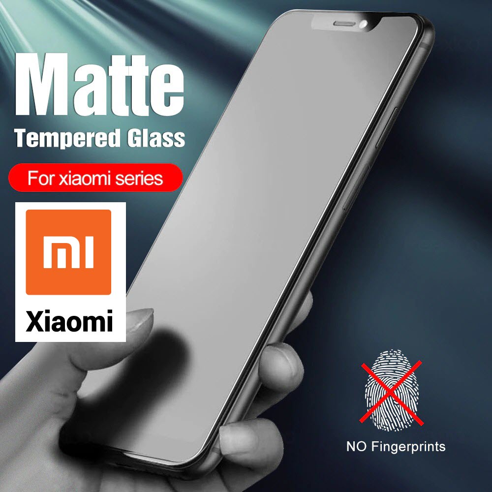 Tempered glass Matte XIAOMI Redmi Note Mi Poco Series/mtxa/Anti Minyak Gores Pelindung Protector Cover Layar Screen Handphone Kamera