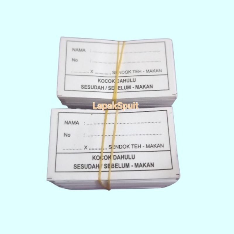 Etiket obat / kertas etiket / etiket obat sirup