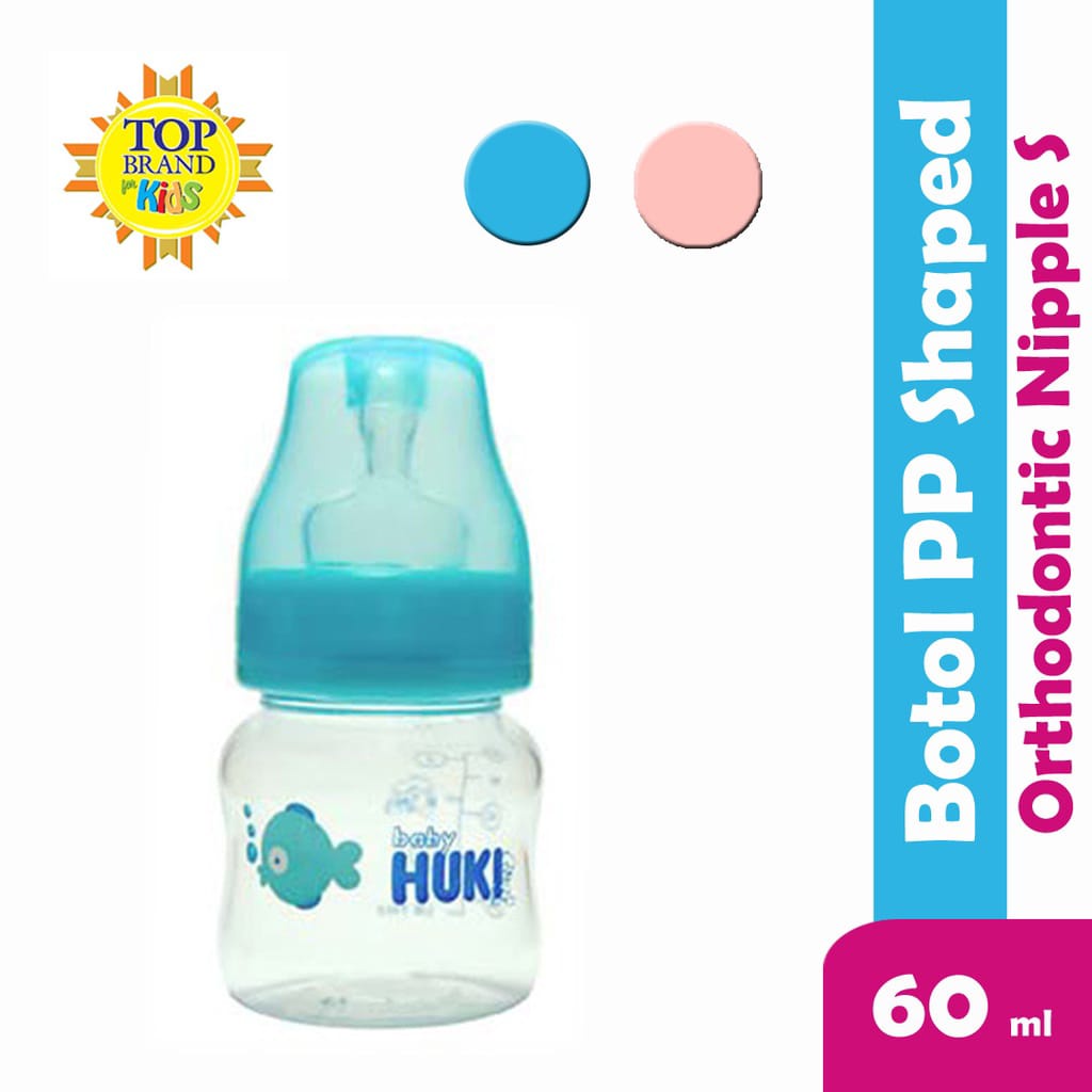 Botol Susu Bayi Huki 60 mL BPA Free - Botol Susu Bayi