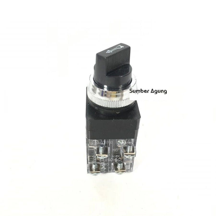 Selector Switch Push Button 2 Posisi 25mm 6A 250VAC 600V Max KS11X21