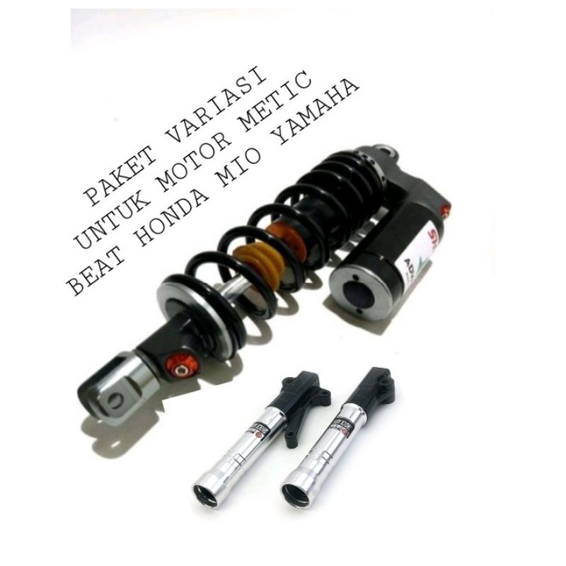 Paket variasi motor Shockbreaker Depan + Belakang Untuk Motor Beat/mio/Vario110/ukuran shock 310mm