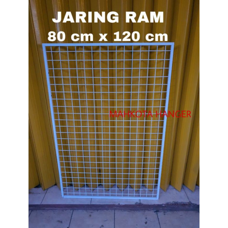 RAM BINGKAI 80 X 120 KOTING PUTIH/ RAM JARING