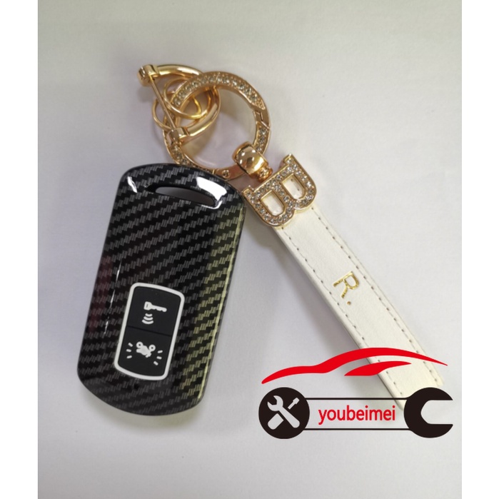 Case Remote Kunci Mobil Honda Airblade 150 Klik 150 Bahan Karbon Fiber Dengan Gantungan Kunci