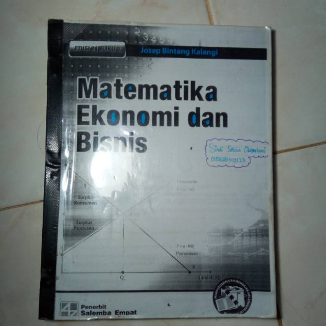 Buku matematika ekonomi dan bisnis