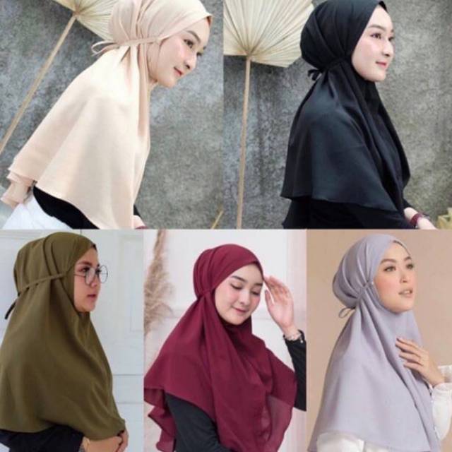 GS058| HIJAB INSTAN / BERGO AISYAH / BERGO MARYAM TALI NON PET