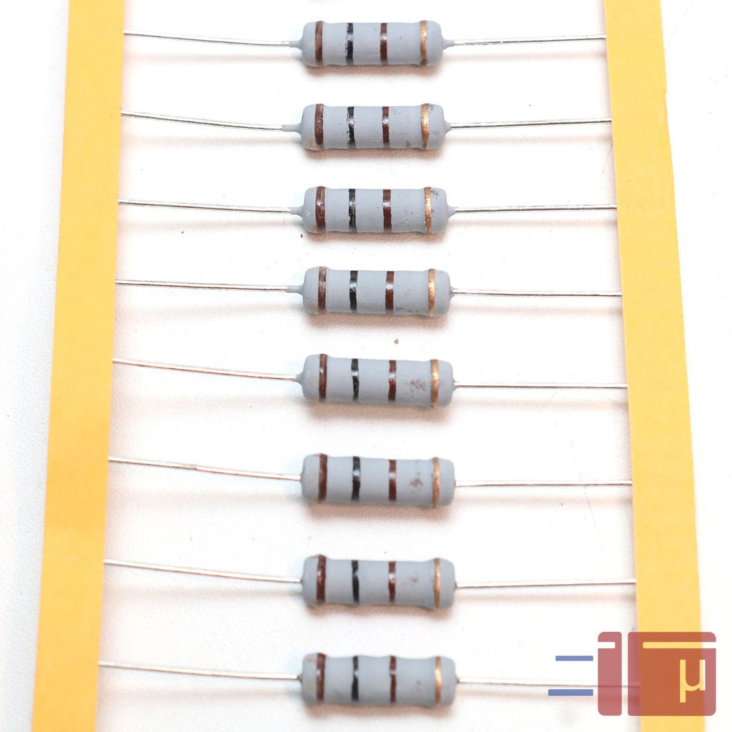 Resistor 100R 100 Ohm 2W Metal Oxide 5% Taiwan Kaki Tembaga