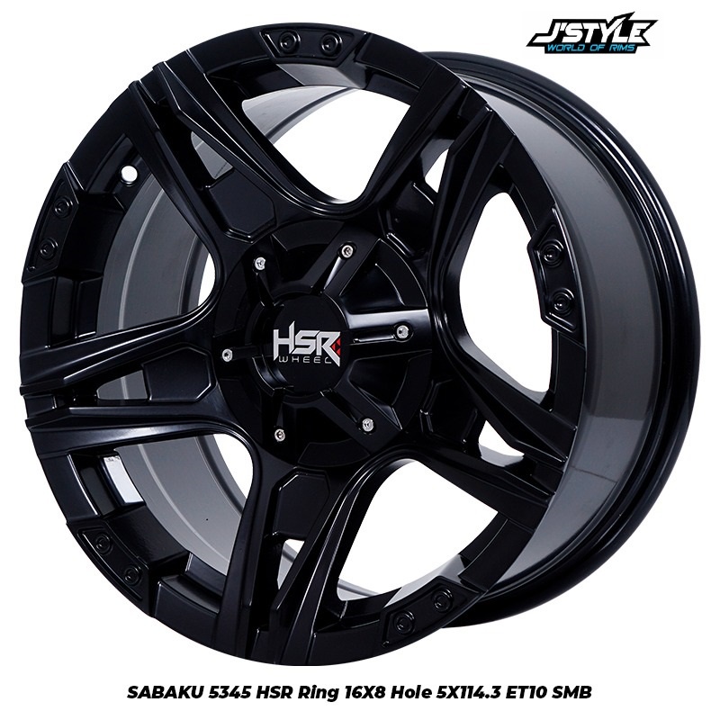 Jual velg semi offroad HSR Ring 16 untuk mobil Rush Juke CRV ertiga dll