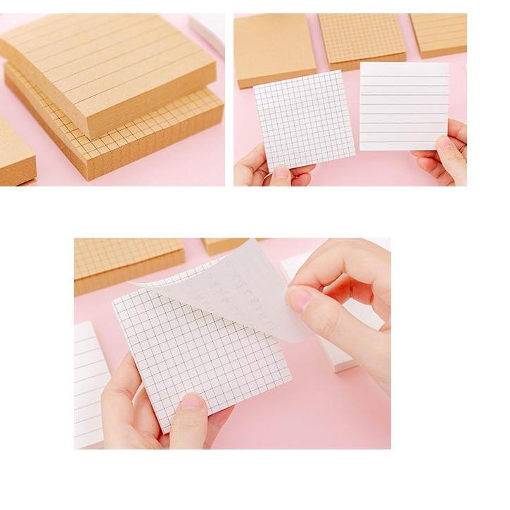

[ BEST SELLER ] Kraft or White Paper Mini Memopad / Kertas Memo Tempel Sticky Notes Lucu Unik Murah