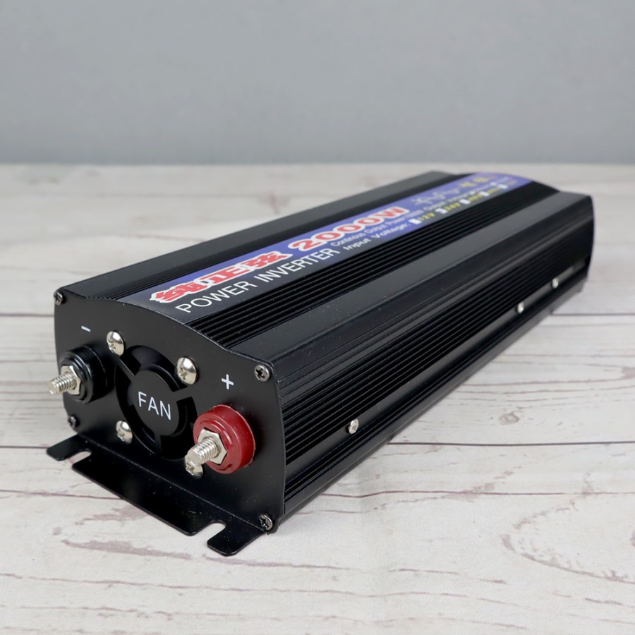 Pure Sine Wave Car Power Inverter DC 24 to AC 220V 2000W - SY2000 - Black