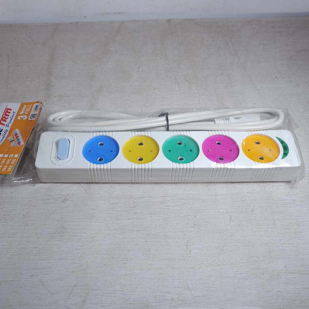 Terminal Colokan 5 Lubang Gepeng TRM Berwarna SKK-105