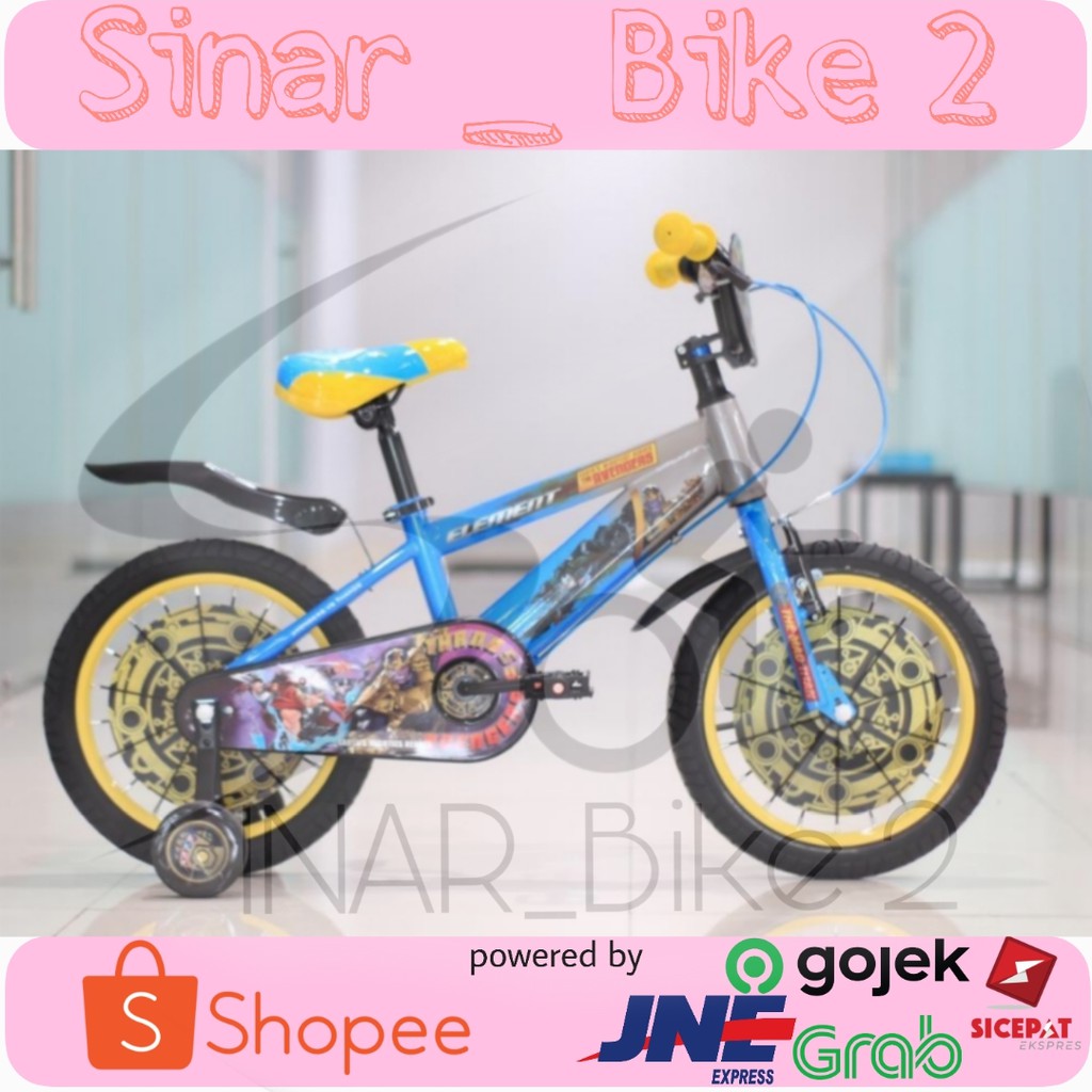 Sepeda Anak Bmx Element 16Inch Edisi Avengers