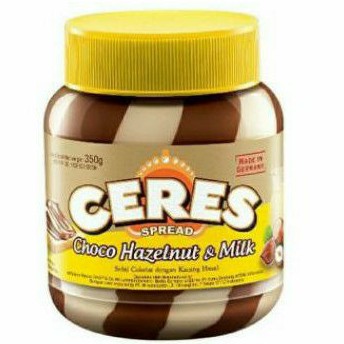 

Ceres Choco Spread DUO Selai CHOCO HAZELNUT & MILK 350gr