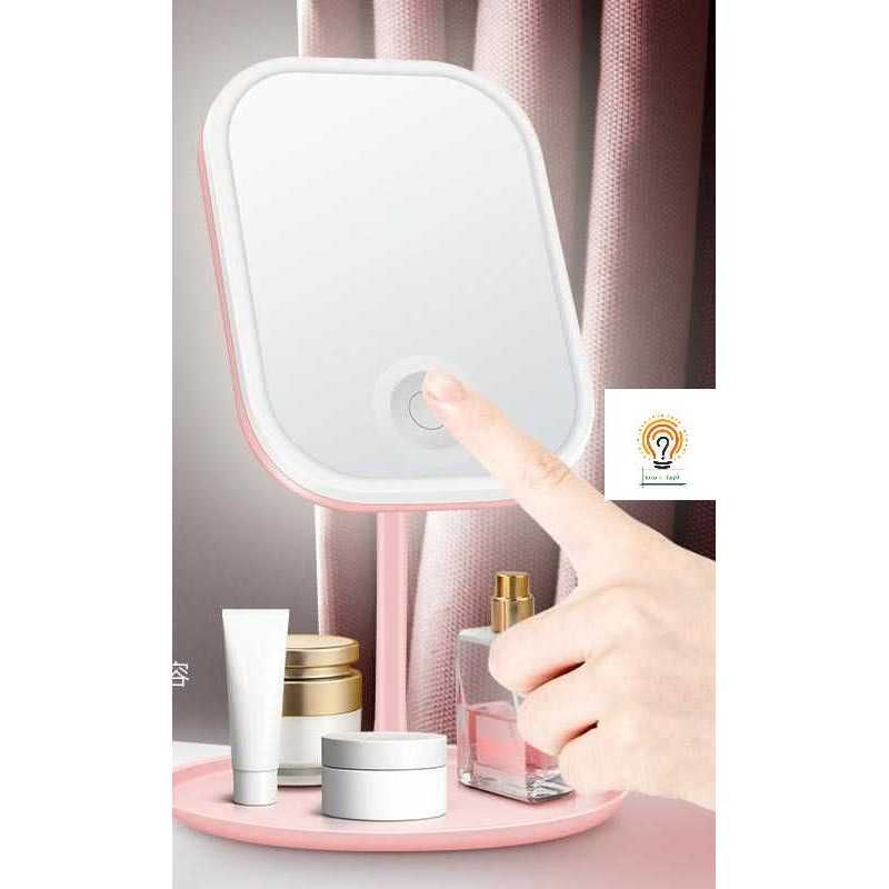 LED Cermin Make Up Bulat Dan Kotak Dengan Lampu LED / Make Up LED Standing Mirror