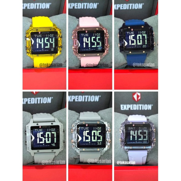 PROMO Expedition Digi Original E6817M Rubber Unisex Cewek Cowok