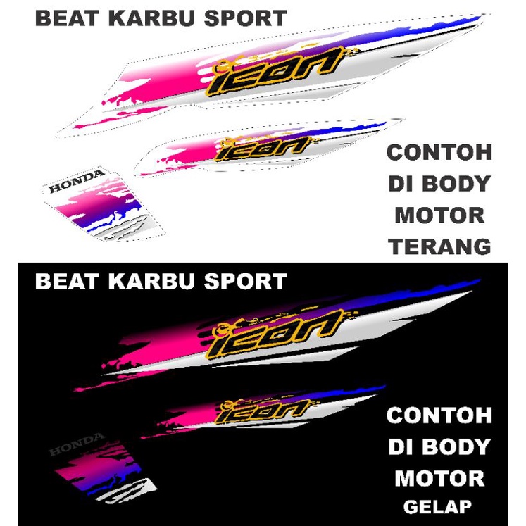 STRIPING BEAT KARBU TRANSPARAN ICON LIS THAILAND STRIPING TRANSPARAN ICON SPORT THAILAND