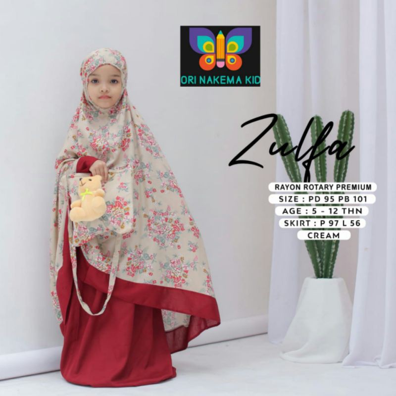 MUKENA ANAK UMUR 5-12 TAHUN BAHAN RAYON