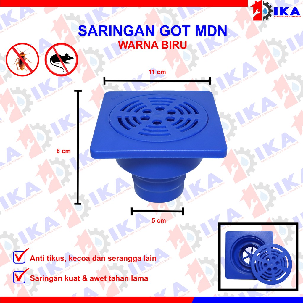 IKA - Official  Saringan Got Tebal Plastik PVC Kamar Mandi Toilet got floor drain pvc mdn ika