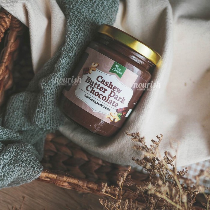 Tree Natura Cashew Butter Dark Chocolate 225 gr (Selai Kacang Mede)