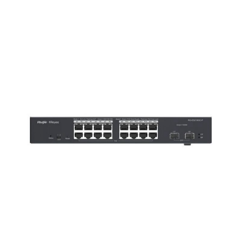 RUIJIE RG-ES218GC-P Smart PoE+ Switch 240W Gigabit Smart 18-Port