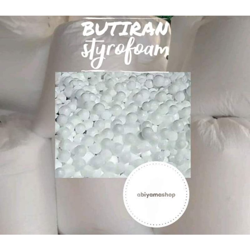 

(Ready~Medan) 1 kg Butiran Styrofoam | Gabus | EPS Warna Putih