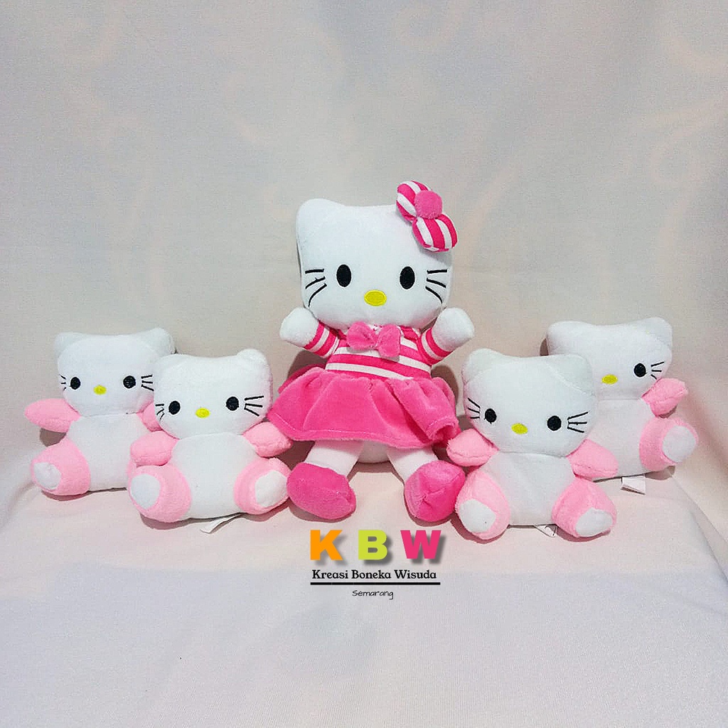 Boneka hello kitty Beranak isi 5 boneka familly b karakter boneka karakter kartun lucu karakter kartun lucu untuk mainan anak