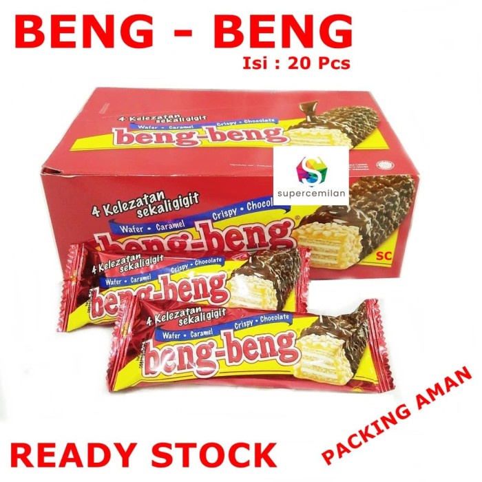 

Wafer-Biskuit- Beng Beng Cemilan Coklat Paling Favorit (Isi 20Pcs) -Biskuit-Wafer.