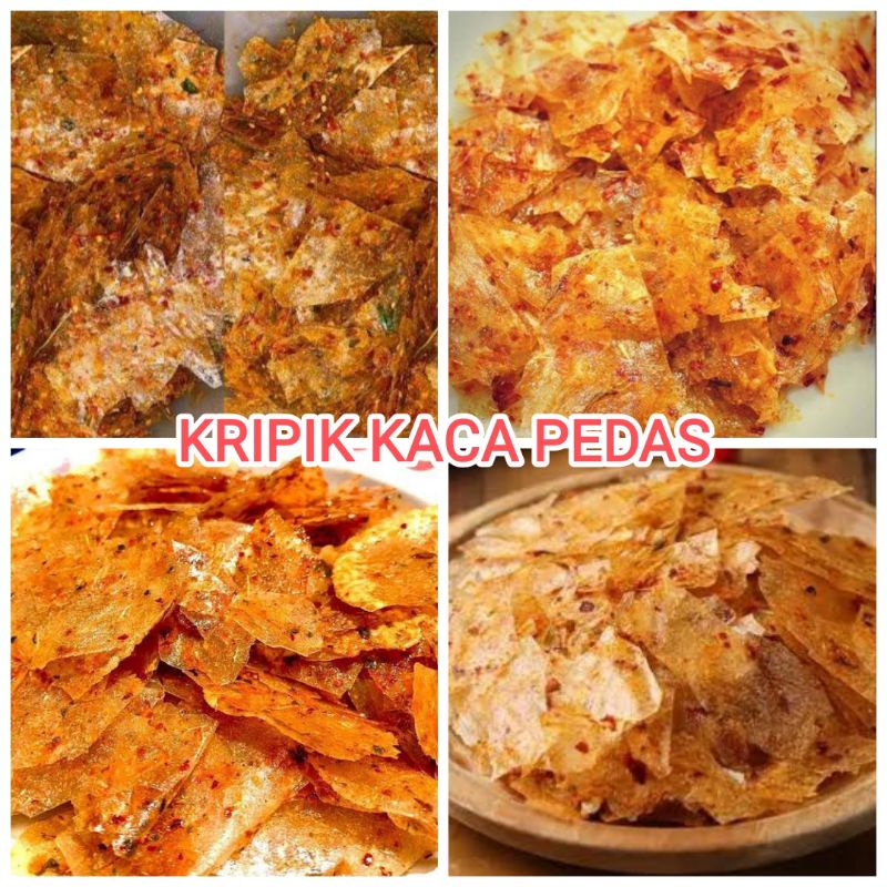 

MAKANAN RINGAN CEMILAN KERIPIK KACA PEDAS KRIPCA PEDAS MANTAP VIRAL