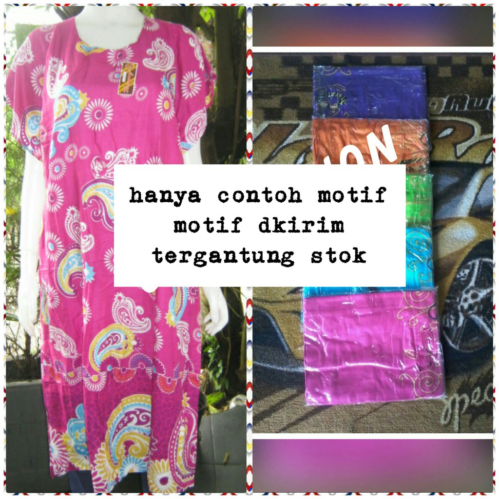 Daster batik midi solo baju  tidur  wanita bumil  busui 