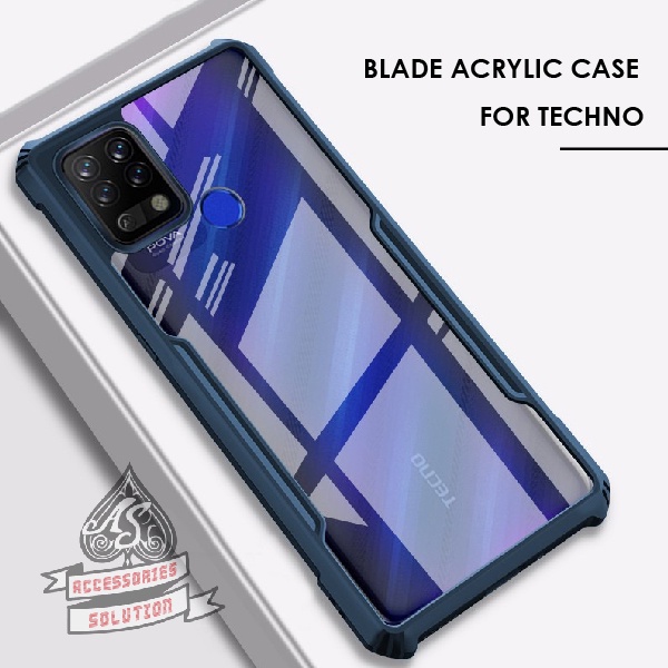 CASE HP TECNO POVA SPARK 6 SPARK 6 GO SPARK 7 SPARK 7 PRO  BLADE ACRYLIC CASE