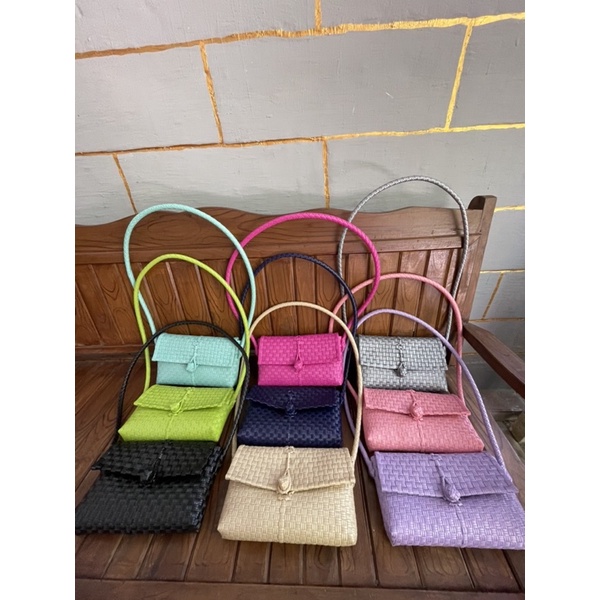 Tas Slempang / Dompet Tas HP Grosir Jali Premium Pastel Majid Tas Handmade