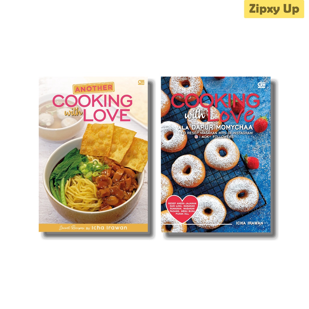 Paket Buku Another Cooking with Love & Cooking with Love - Icha Irawan