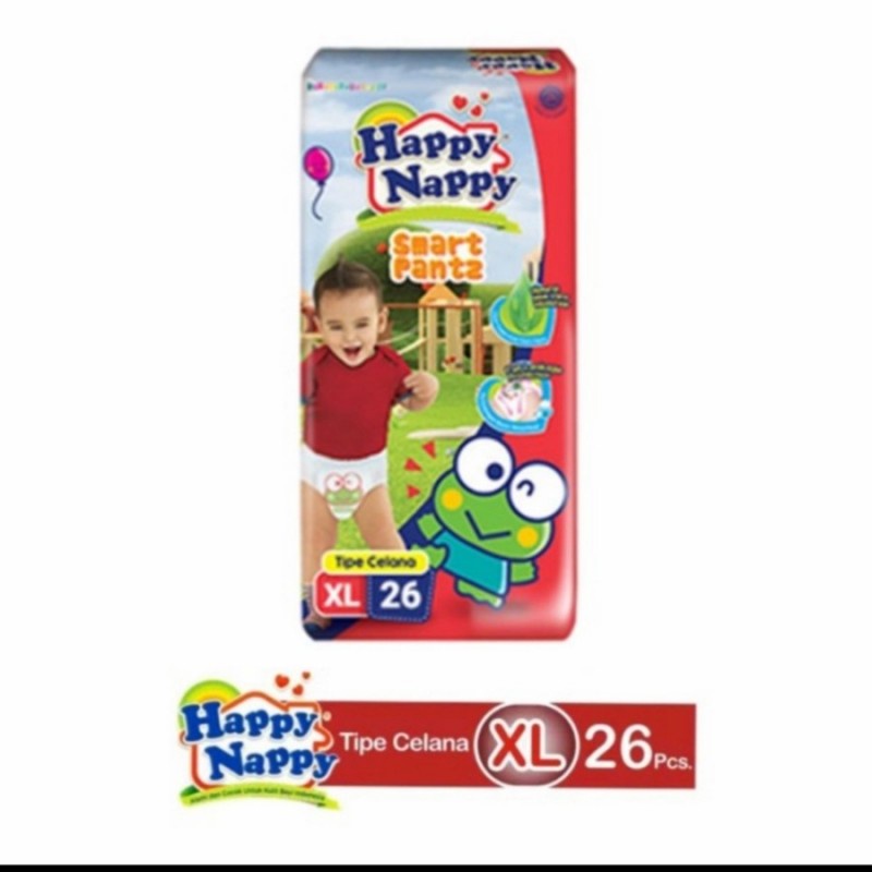 Happy Nappy Smart Pants Popok Celana Bayi - M 34 / L 30/  XL 26