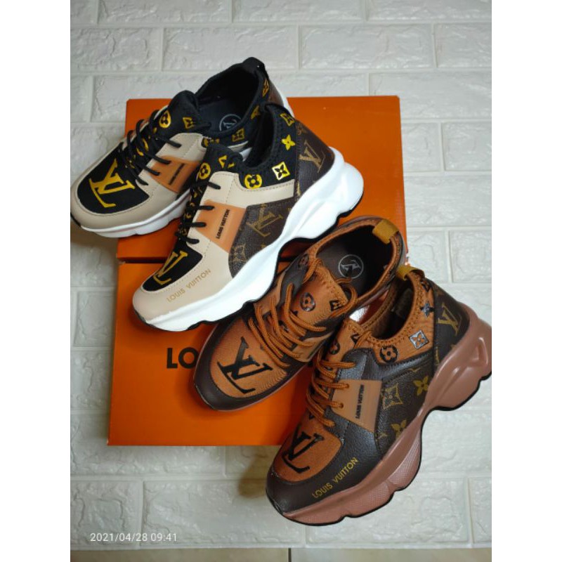 Lv Louis will sneakers sepatu cewek wanita fashion