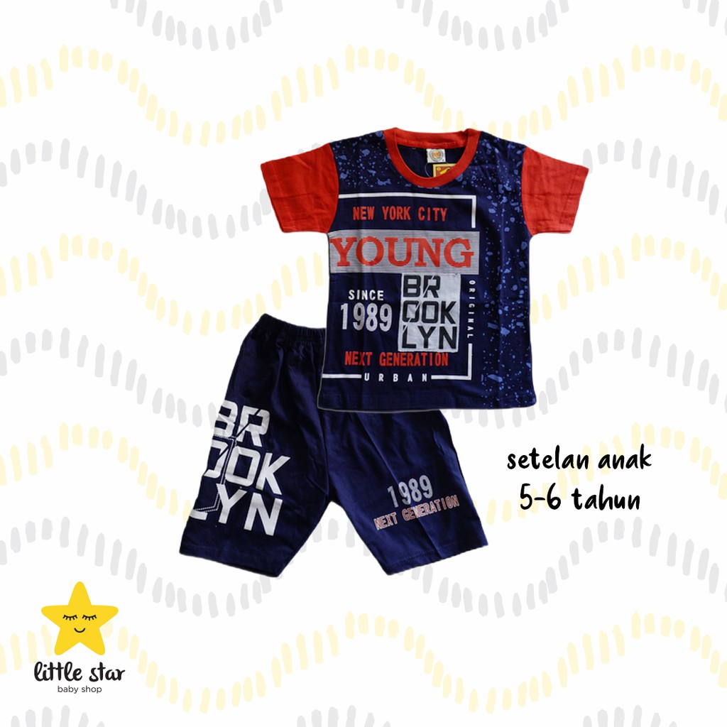 MURAH - Shoga Setelan Anak Cowok | Set Baju Atasan Kaos Celana