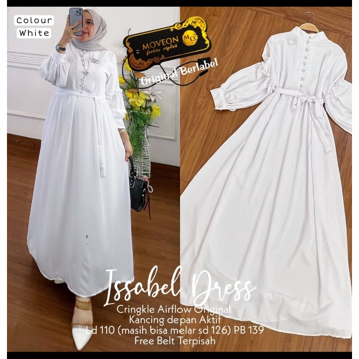 Issabel dress maxy crinkle