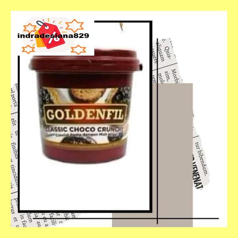 

Sf504Nind Promo Baru!! Goldenfil Dark Choco Crunchy / Selai Coklat 1Kg Ind504Sm