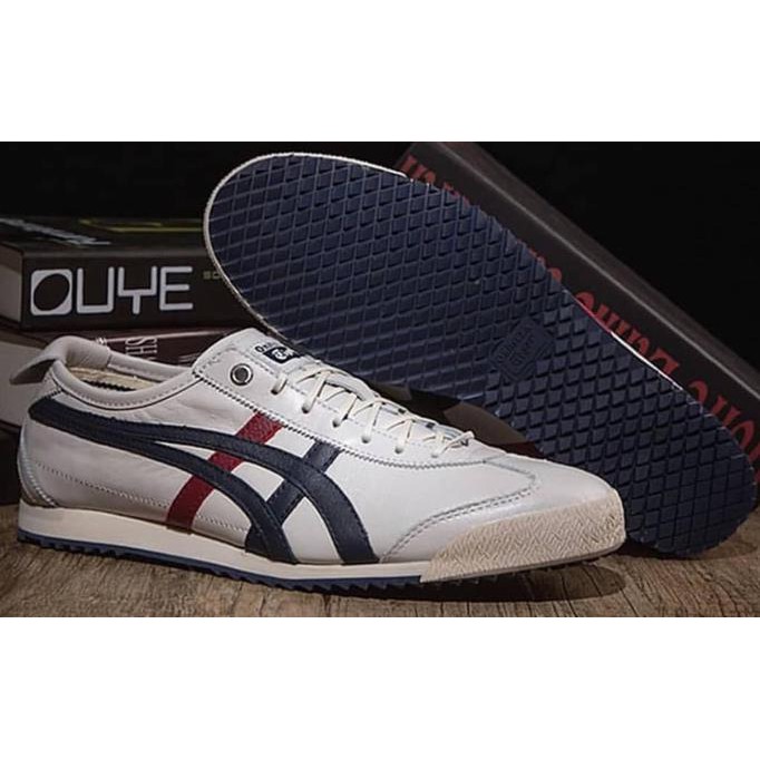 MODEL BARU Asics Onitsuka Tiger Mexico66 Cream Navy Red 2018