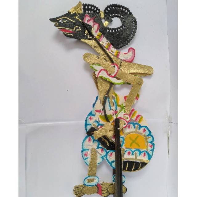 (BISA COD) KERAJINAN MINIATUR WAYANG KULIT KIDANGAN NAKULA BAHAN KULIT SAPI ASLI - PAJANGAN DEKORASI