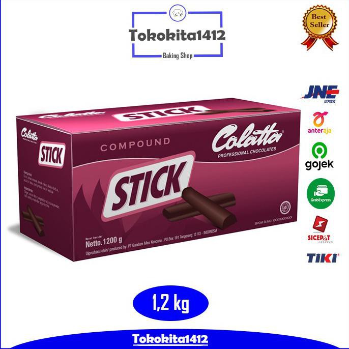 

COLATTA Chocolate Compound Stick Bake Stable Coklat Stik 1,2 kg