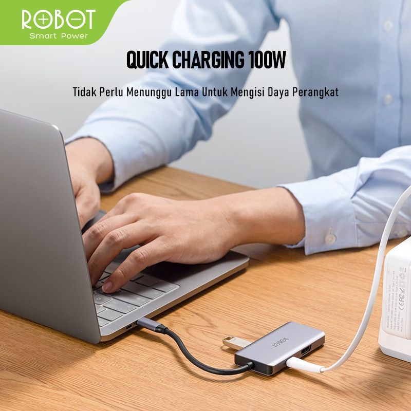 Robot HT255 5 in 1 USB C HUB Adapter