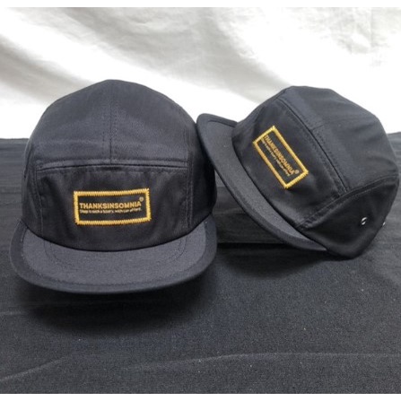 Topi 5Panel Topi Distro Topi Panel Thanksomnia Hitam