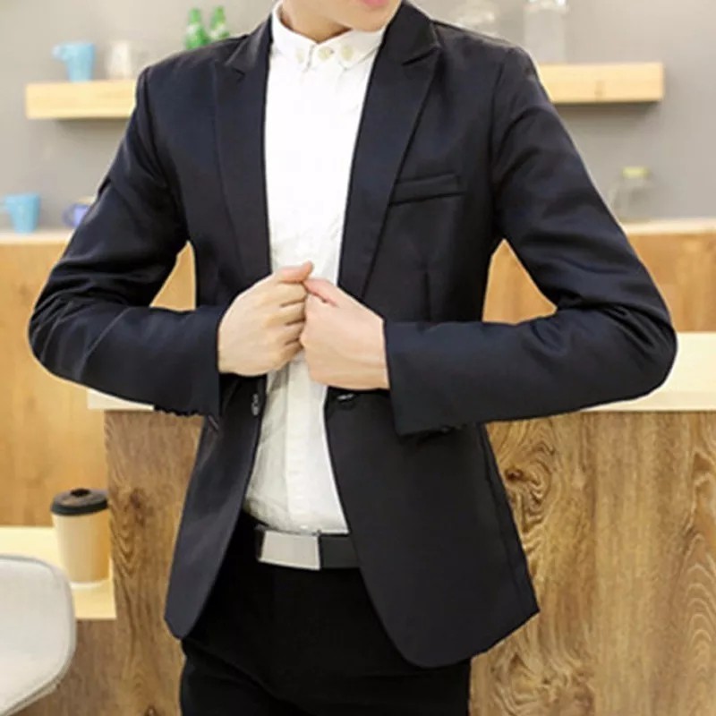 SETELAN BLAZER SLIMFIT PRIA 3IN1 - BLAZER SETELAN ARLEY BLACK IN CASUAL SLIMFIT SUIT ORIGINAL NIKAYU