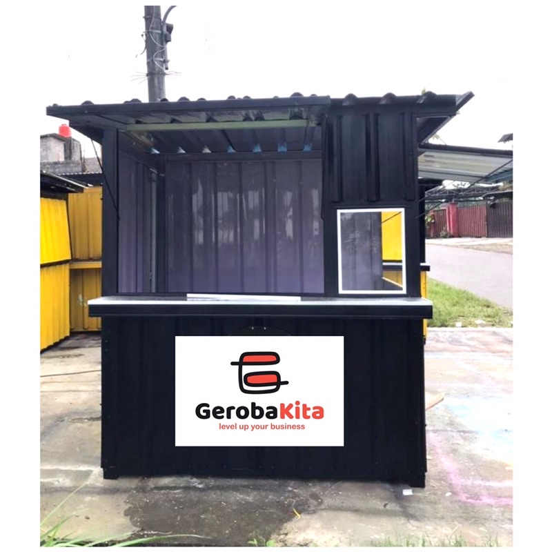 Booth container murah / gerobak kontainer murah