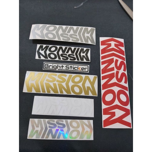 STICKER MISSION WINNOW CUTTING