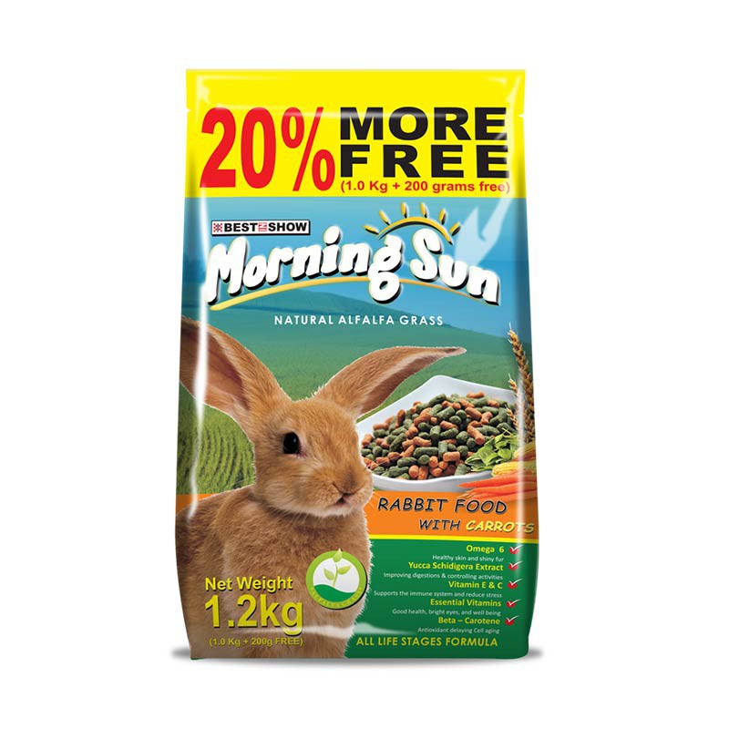 

MORNING SUN Makanan Kelinci Rabbit food with carrot 1.2kg